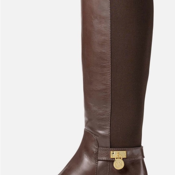 Michael Kors Hamilton Tall Boots. Dark Chocolate. New in box - Picture 3 of 9
